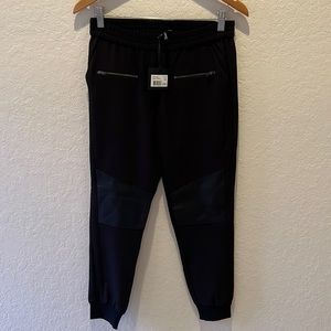 The Kooples Women’s Dress Joggers with Leather Patches